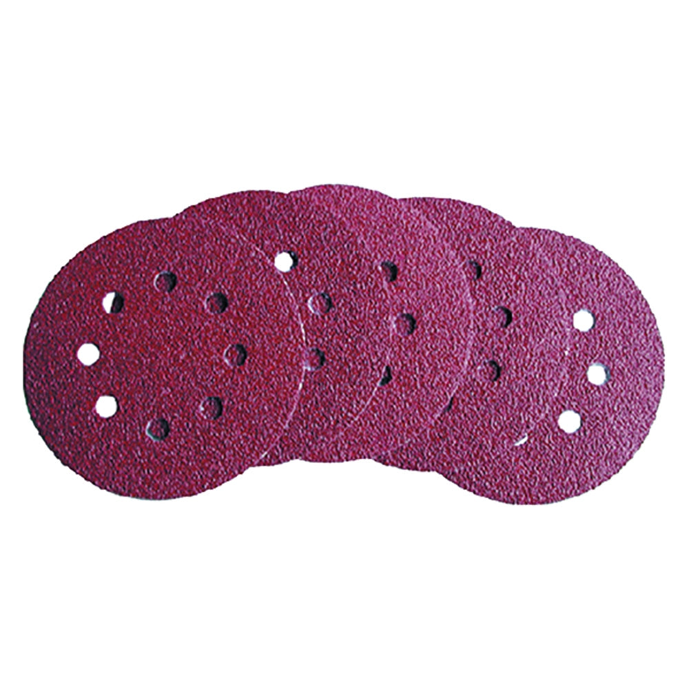 DISCO IN CARTA ABRASIVA CON VELCRO FORATO art. 349.75 - gr.   80  - PG