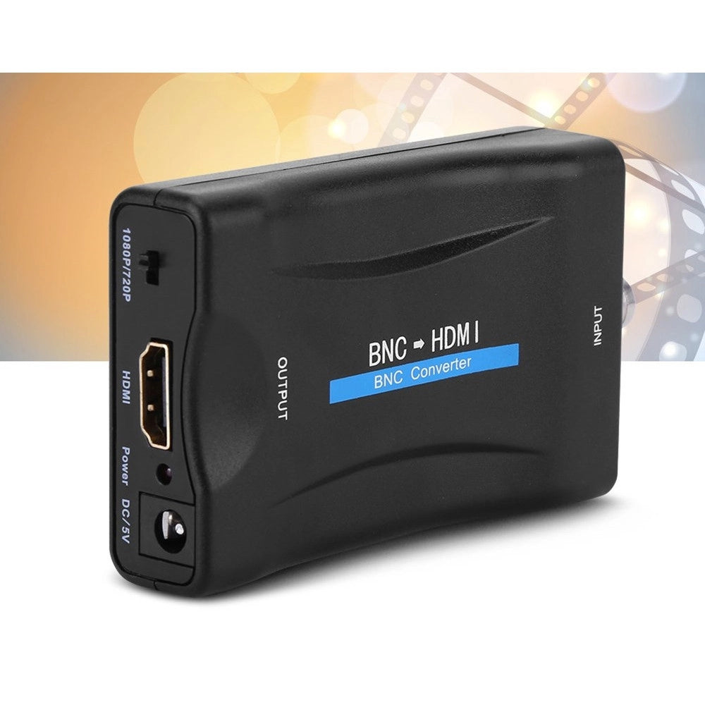 Trade Shop - Convertitore Video Bnc Ad Hdmi Adattatore Full Hd Ultra 4k 1080p Pc Tv Cbn-hdmi -