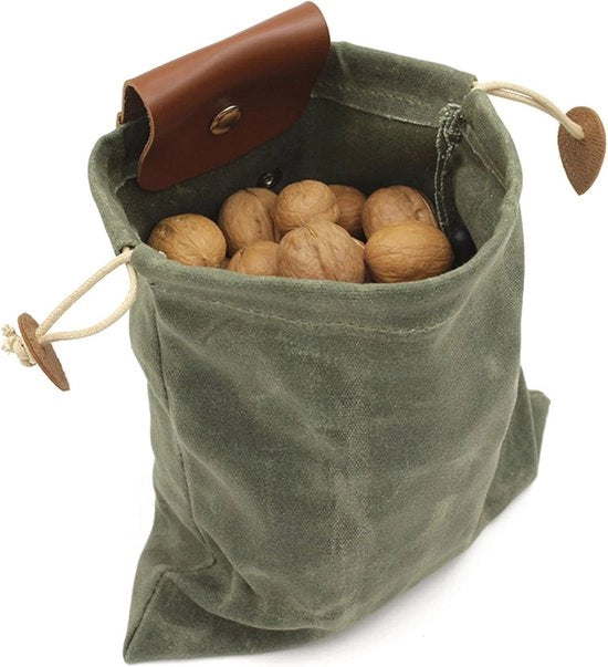 Borsa da campeggio in tessuto di canapa per attività all'aperto - zaino da spalla pieghevole per campeggio e giardino