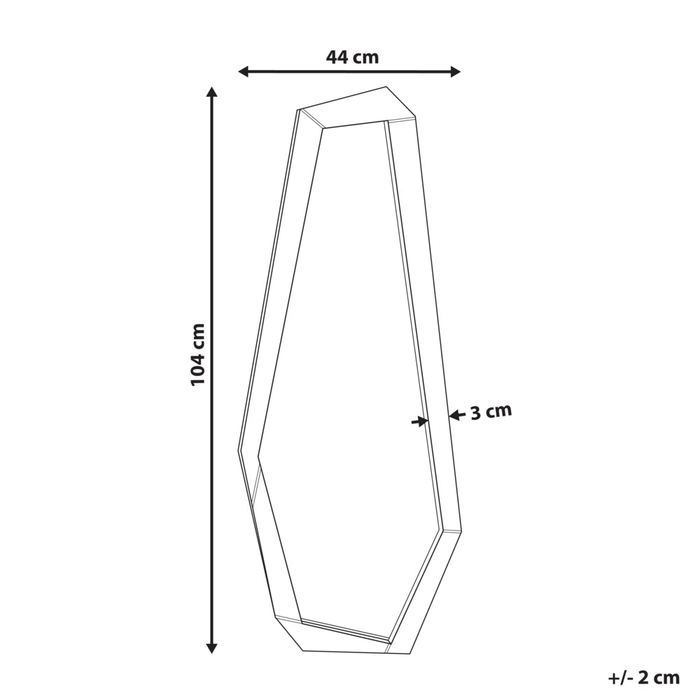 Specchio da parete sospeso con cornice in legno marrone chiaro grande per camera da letto soggiorno corridoio stile moderno