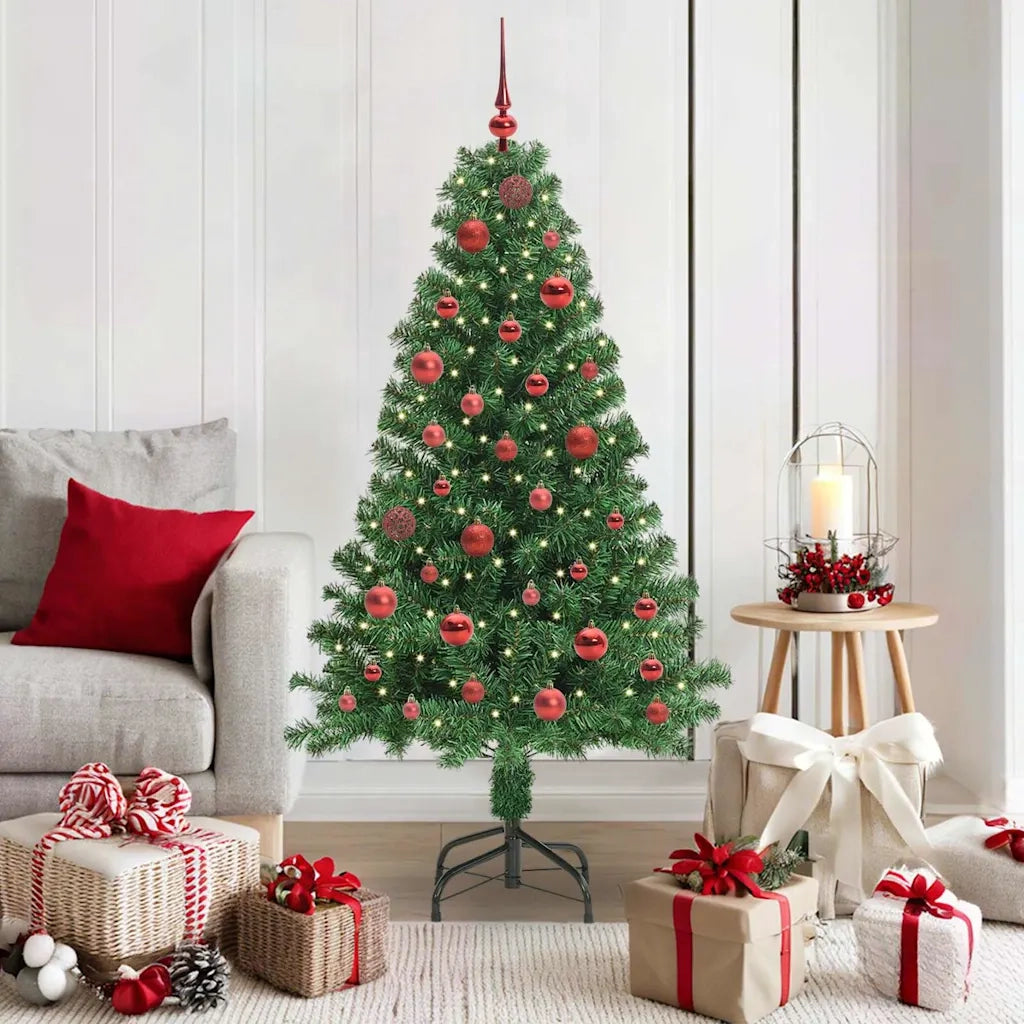 Albero di Natale | Decorazioni natalizie artificiale con 150 LED Verde 150 cm