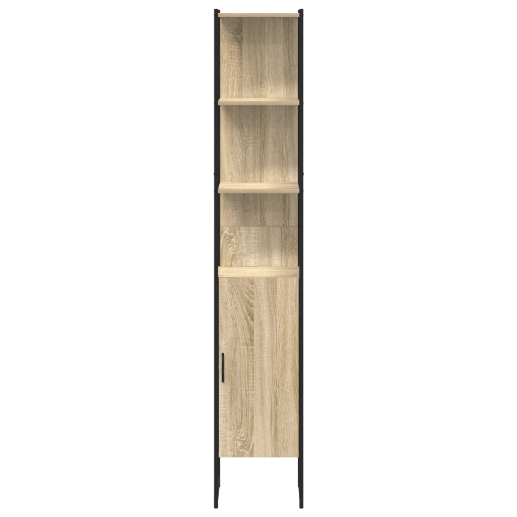 Cabinet da bagno  Rovere Sonoma 33x33x185,5 cm Legno ingegnerizzato