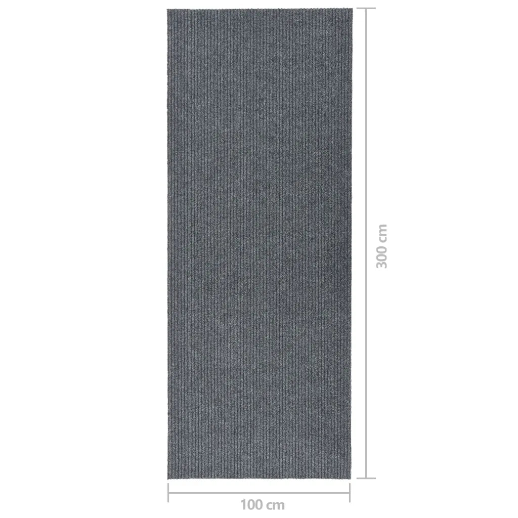 Tappeto del soggiorno | Tappeto Corsia Acchiappa Polvere 100x300 cm Grigio