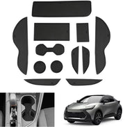 Accessori compatibili con Toyota C-HR Hybrid 2024 2025, Pieghevoli Antislip in gomma per Borsa Portaoggetti, Accessori Toyota C-HR 2024 (Nero)