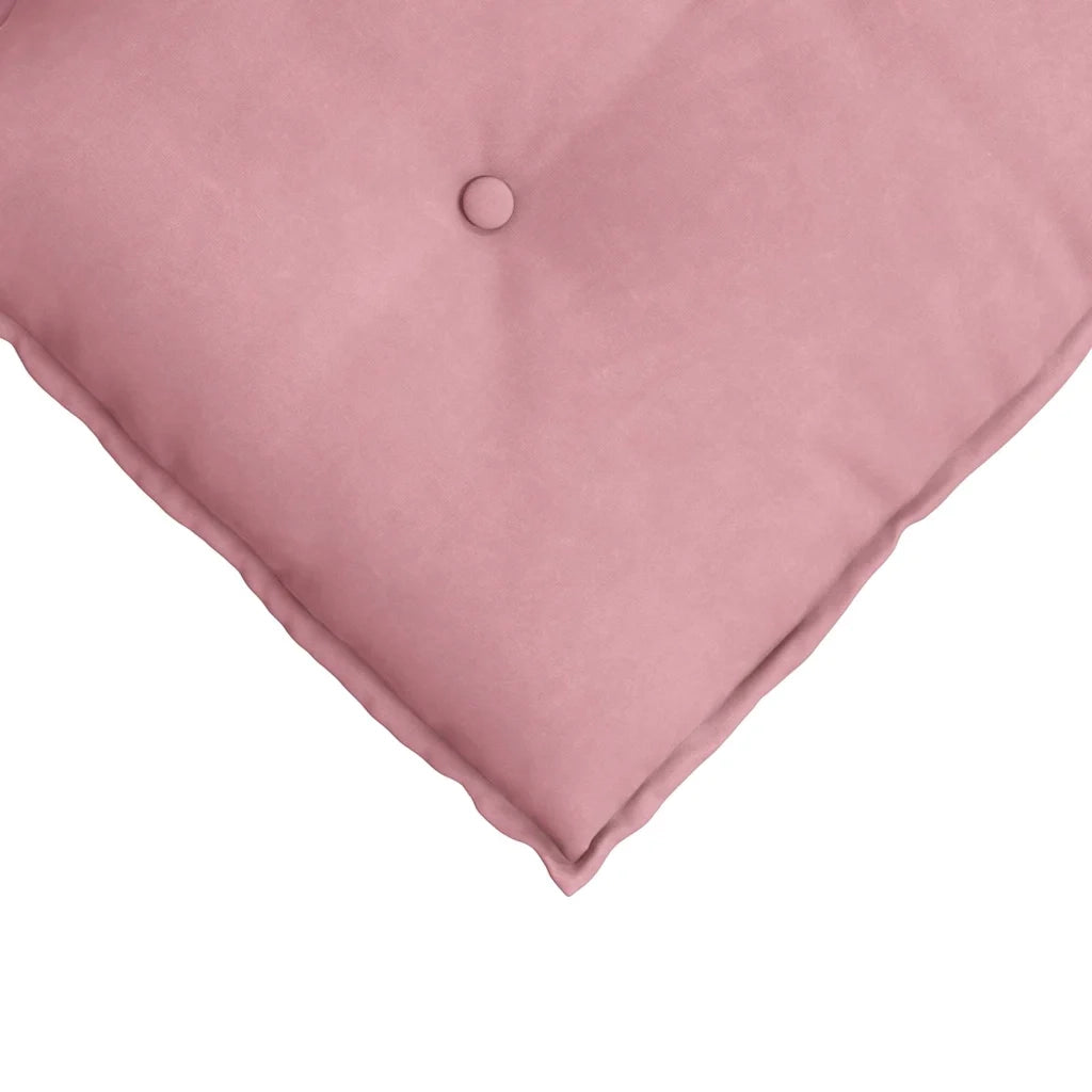 Cuscino per Schiena | Cuscino dorsale Rosa 180 x 50 cm Tessuto in Cords