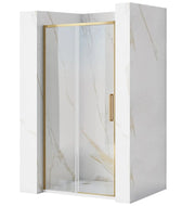 Porta Doccia Rea Rapid Slide 100 Gold Brush