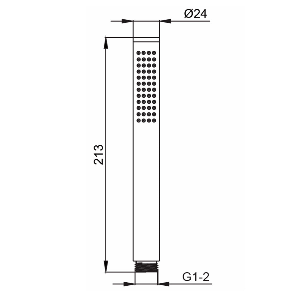 SINED Doccetta oro in acciaio 316L con finitura PVD attacco universale per docce interne ed esterne elevata resistenza allusura design moderno e funzionale modello Levante DOCCINO-LEVANTE-ORO