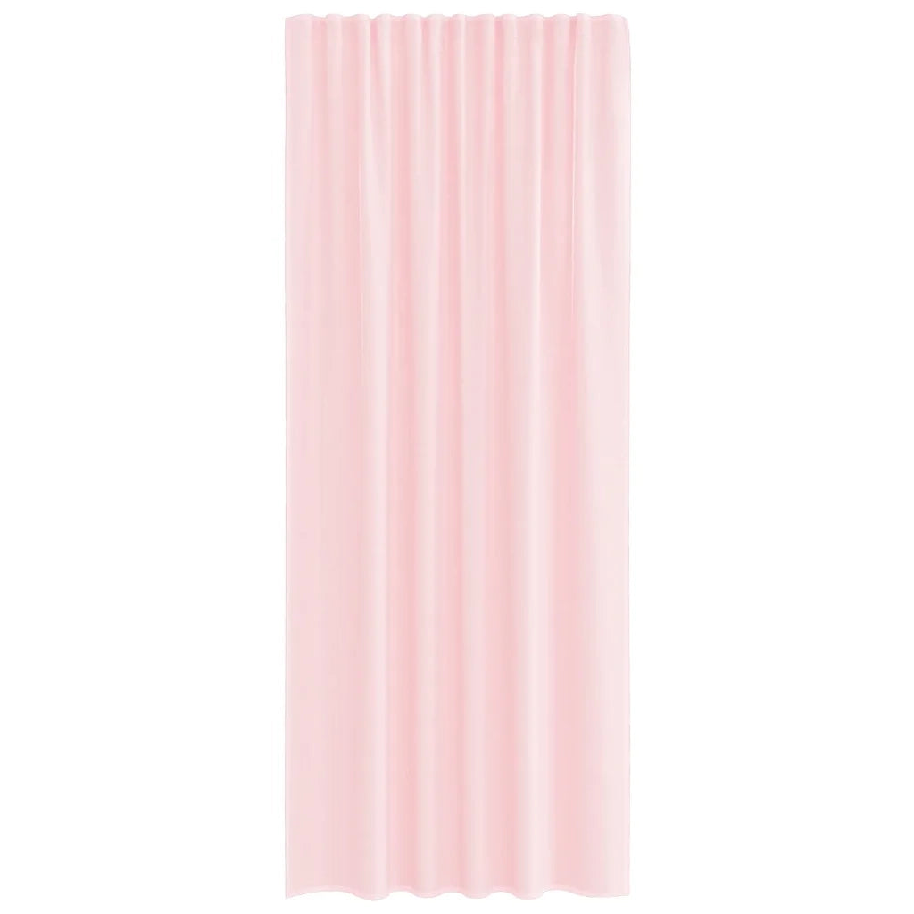 Tende in Voile con Tasche per Aste 2 pz Rosa Chiaro 4102189