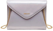 Borsa da Braccio per Donna in Pelle e Sintetico con Catena per Matrimonio e Feste