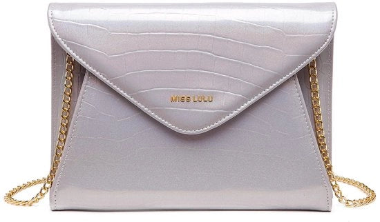Borsa da Braccio per Donna in Pelle e Sintetico con Catena per Matrimonio e Feste