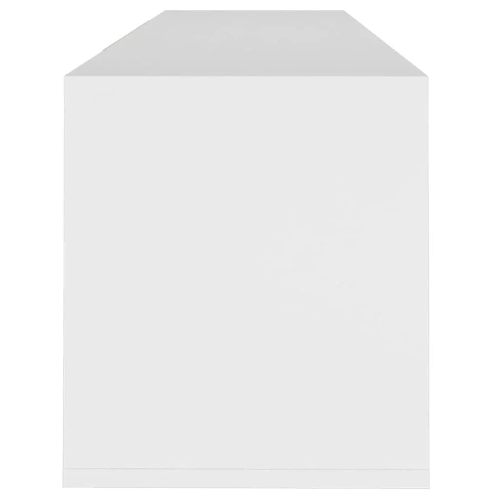 Mobile TV multimediale scaffale TV credenza mobile TV sala da pranzo soggiorno camera da letto 120 x 30 x 40,5 cm legno ingegnerizzato bianco 02_0025838