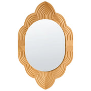 Specchio da parete con cornice in legno marrone chiaro Grande specchio da appendere Camera da letto Soggiorno Corridoio Stile tradizionale