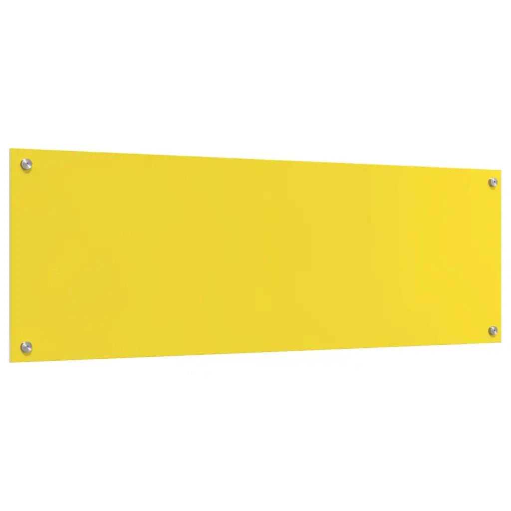 Schienale da cucina Giallo 120 x 40 cm vetro temperato 42001319