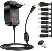 Adattatore di alimentazione regolabile 3V-12V 30W caricatore multifunzionale adattatore alimentazione con 8 stecchi DC