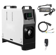 Riscaldatore di aria di scarico a diesel - Stufa a camino tutto in uno 5-8 kW - Comando a distanza - Schermo LCD - Riscaldamento rapido - Silenzioso - Portatile - Per camion, furgoni e camper