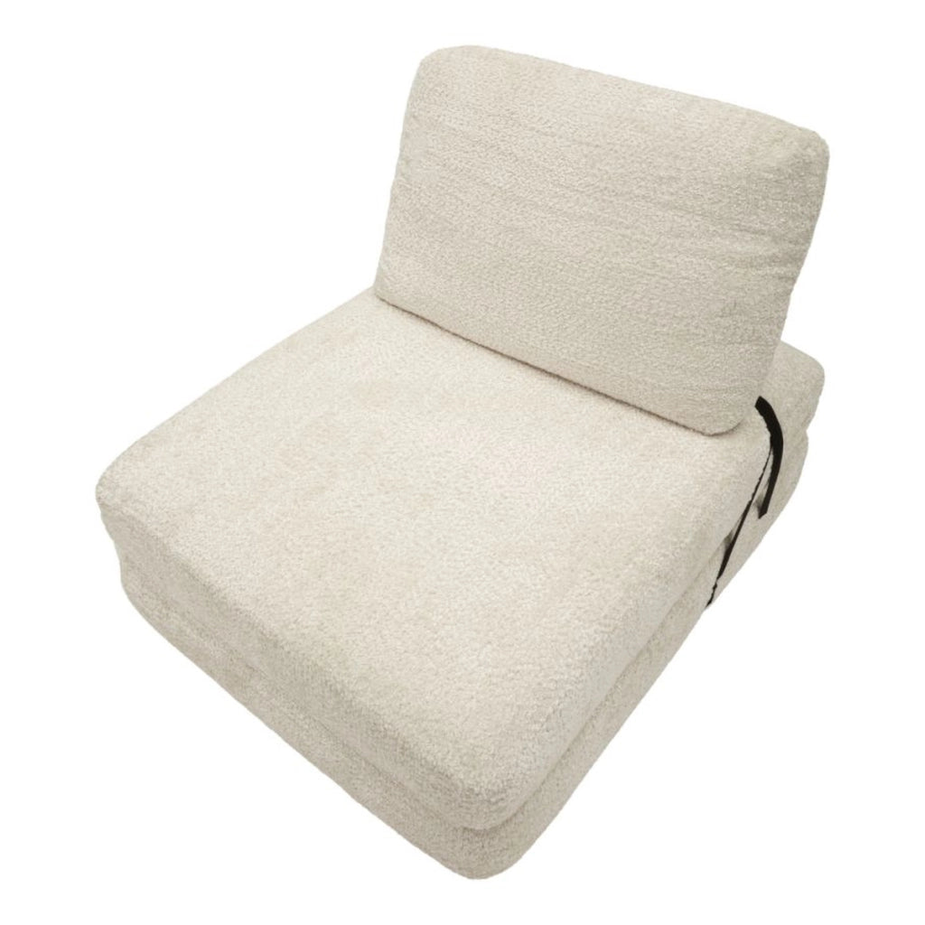 Poltrona Letto VKH1114, Bianco, Spugna, 80x100x80 cm