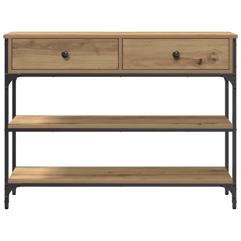 Tavolo Consolle | Tavolo d'Ingresso Rovere artigianale 100 x 25 x 75 cm