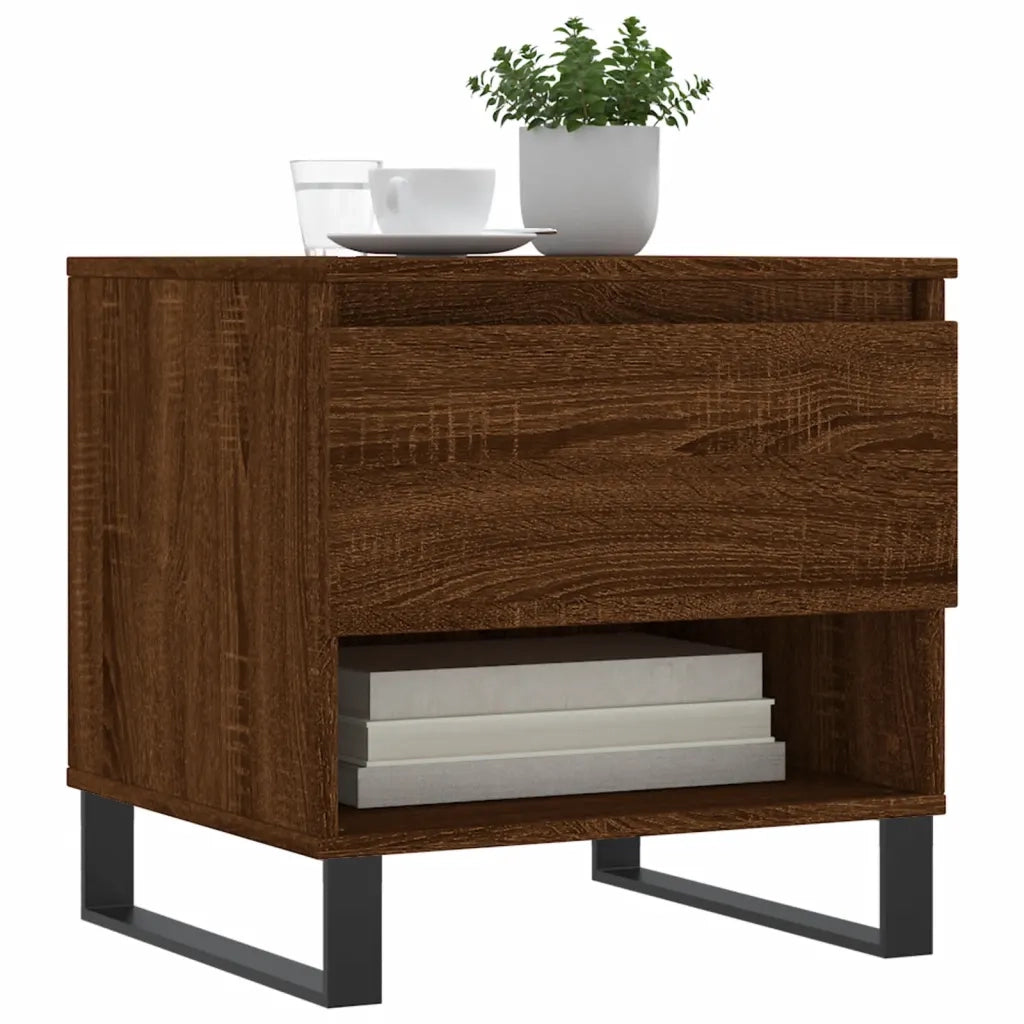 Tavolino da Salotto Rovere Marrone 50x46x50cm Legno Multistratocod mxl 126700