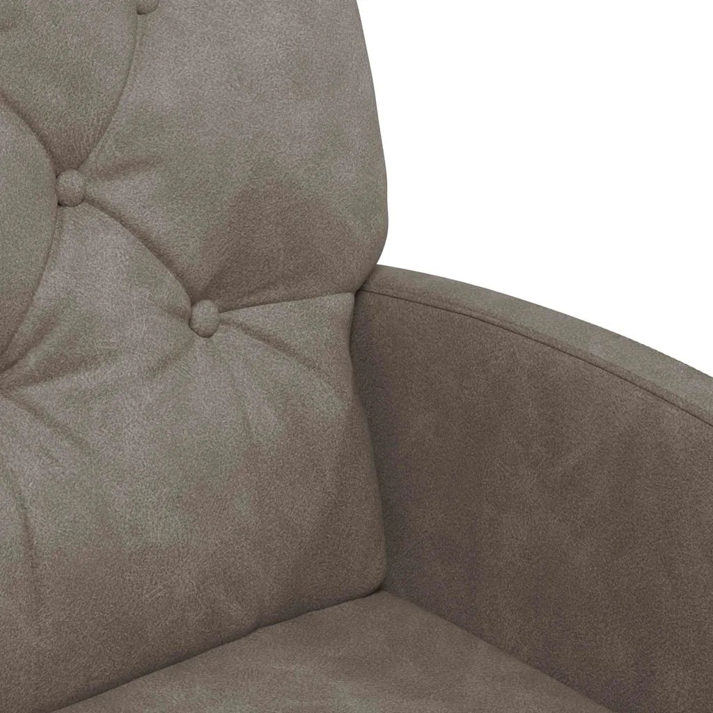 Sedie da Pranzo con Ruote 2 pcs Grigio 58 x 67 x 97 cm 42017859