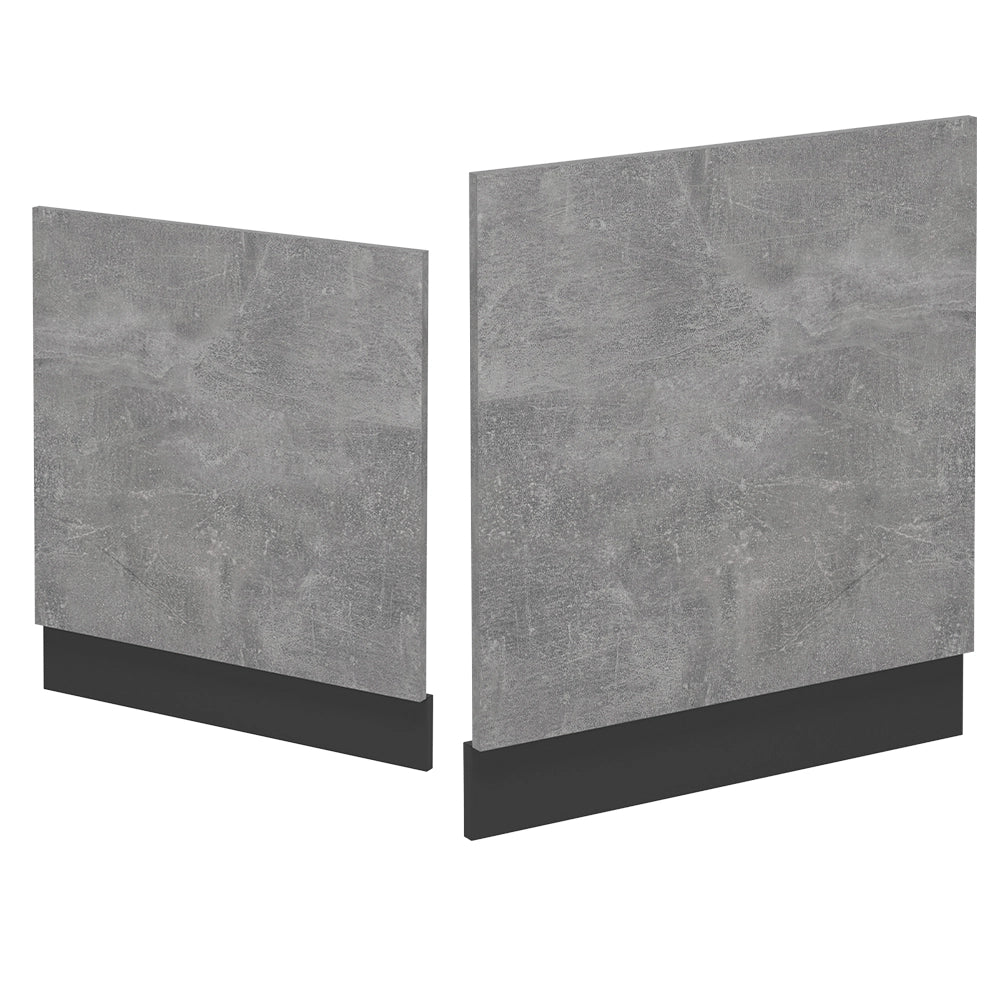Pannello frontale R-Line Calcestruzzo/Antracite 60 cm senza piano di lavoro Vicco