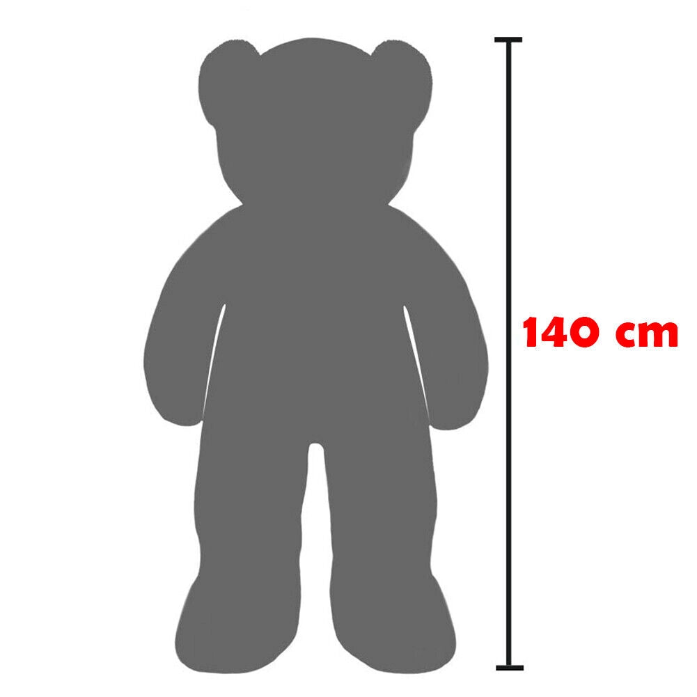 Peluche Orso Gigante XXL Alto 150cm Pupazzo Bambini Orsacchiotto Morbido Bianco