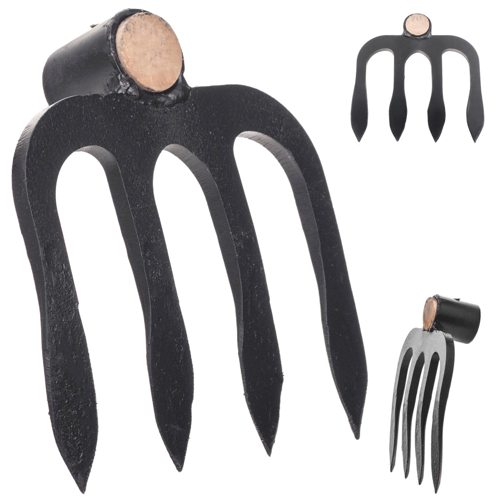 Zappa da giardino forgiata KADAX da 17 cm per diserbo, in acciaio di alta qualità, senza manico.