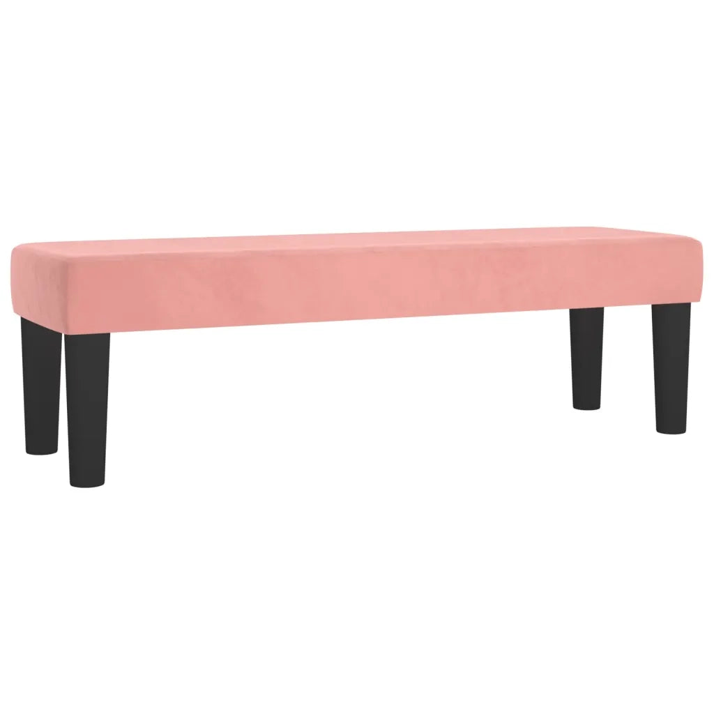 Panca Rosa 100x30x30 cm in Velluto CFW3240142
