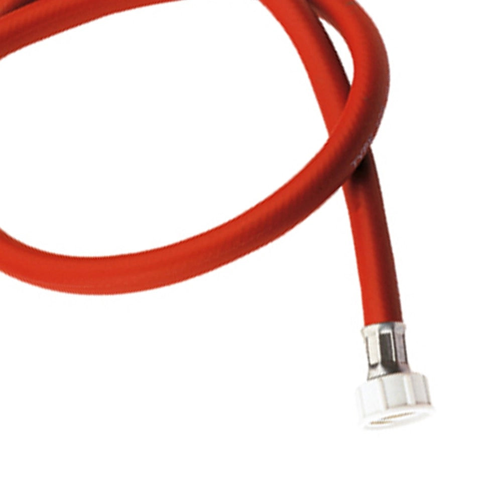 Tubo di carico per lavatrice, colore rosso 150 cm