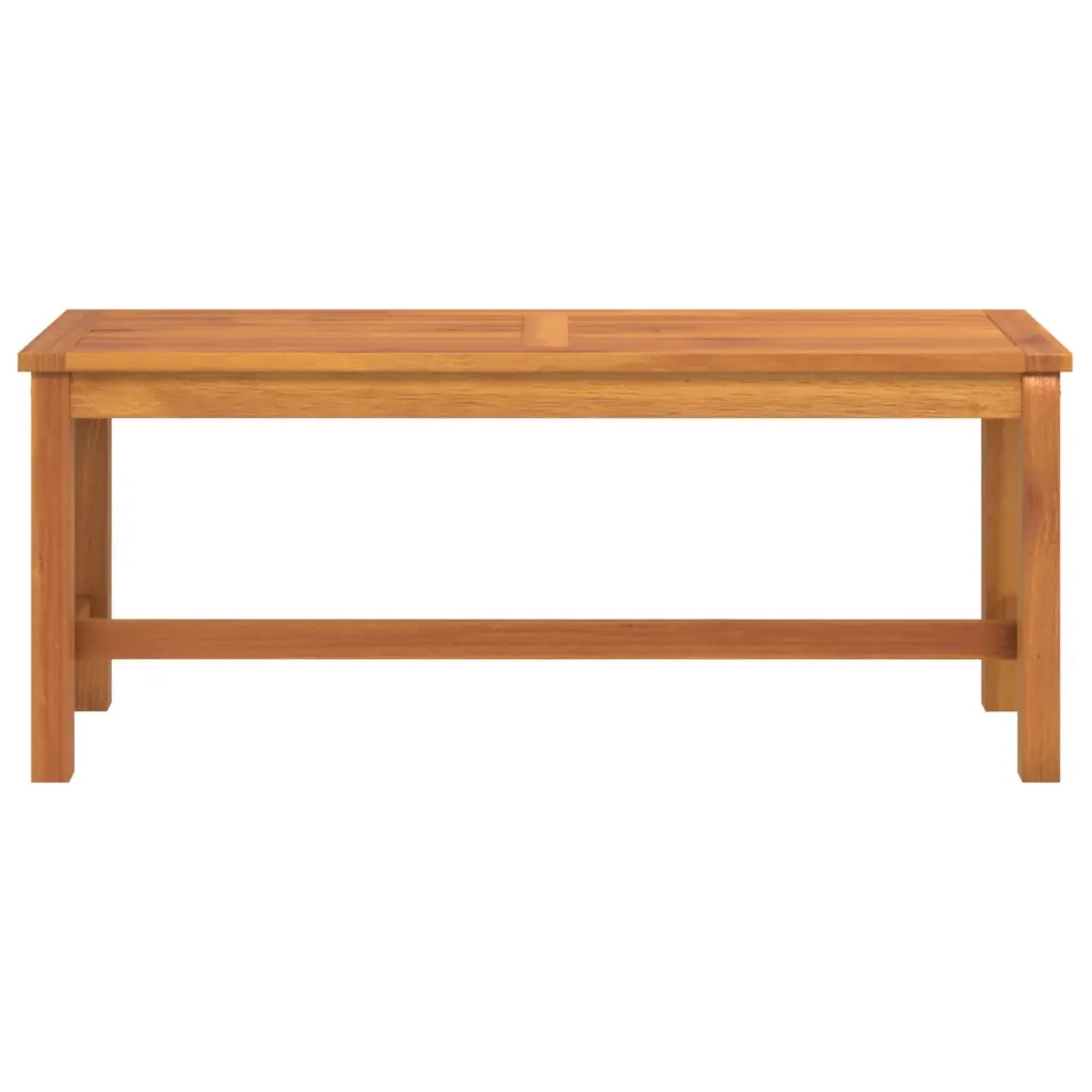 Panca da Giardino 110x35x45 cm in Legno Massello di Acacia