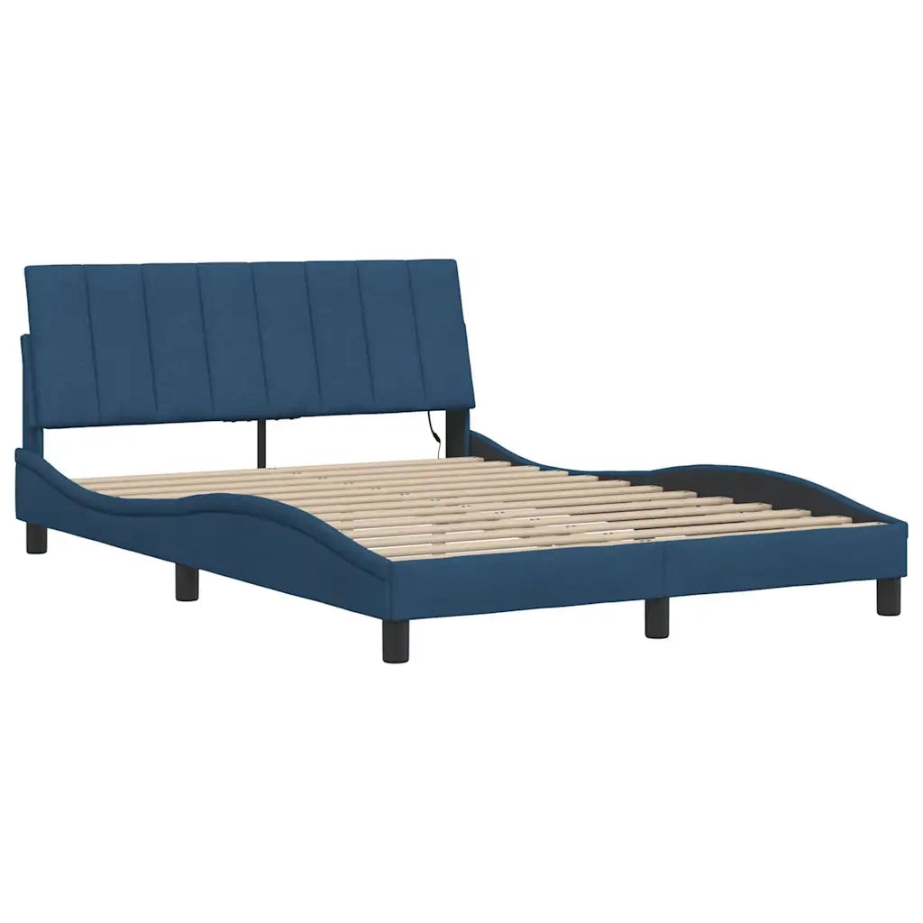 Giroletto senza Materasso Hanko Blu 140x190 cm in Tessuto