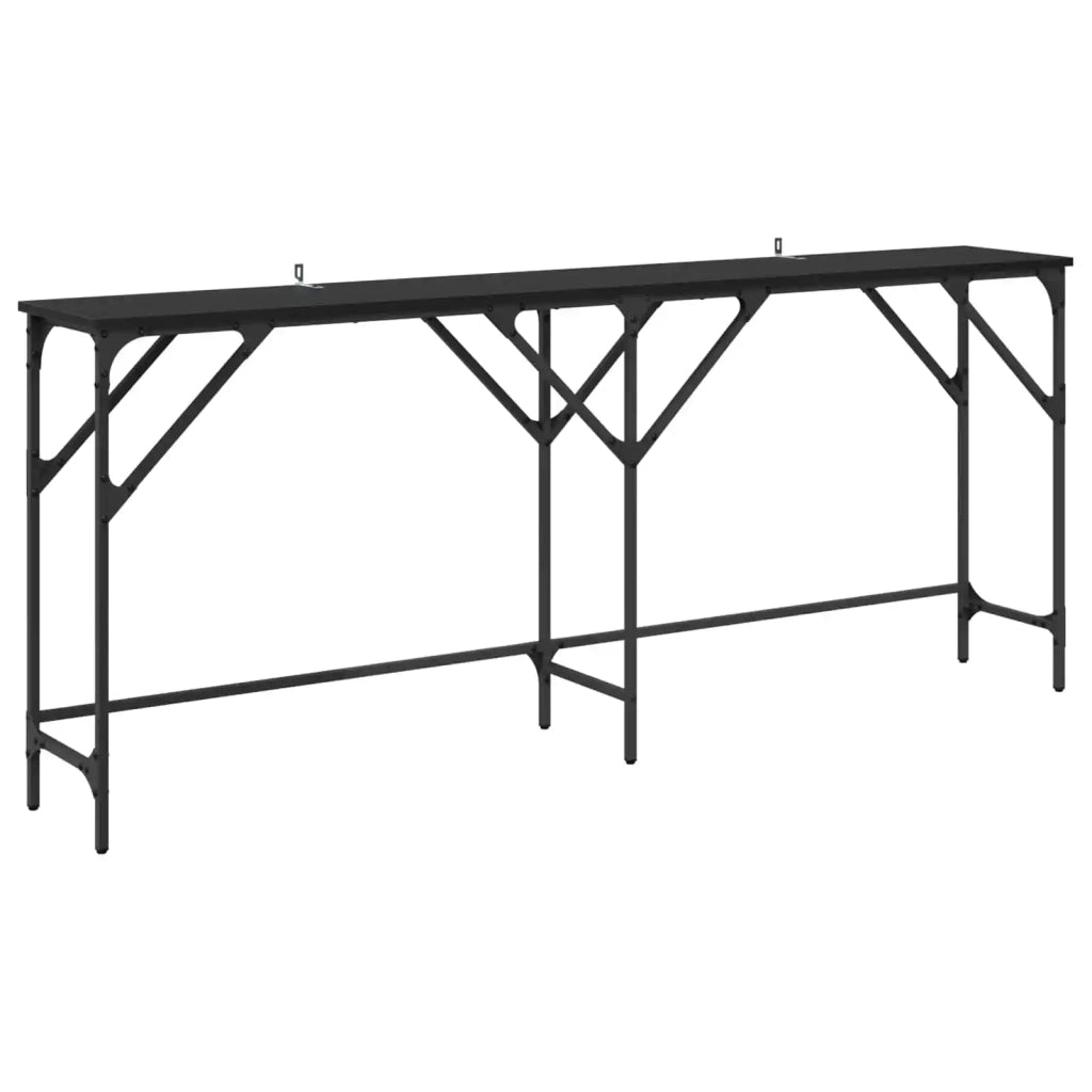 Tavolo consolle Rovere Nero 180 x 30 x 75 cm 882880