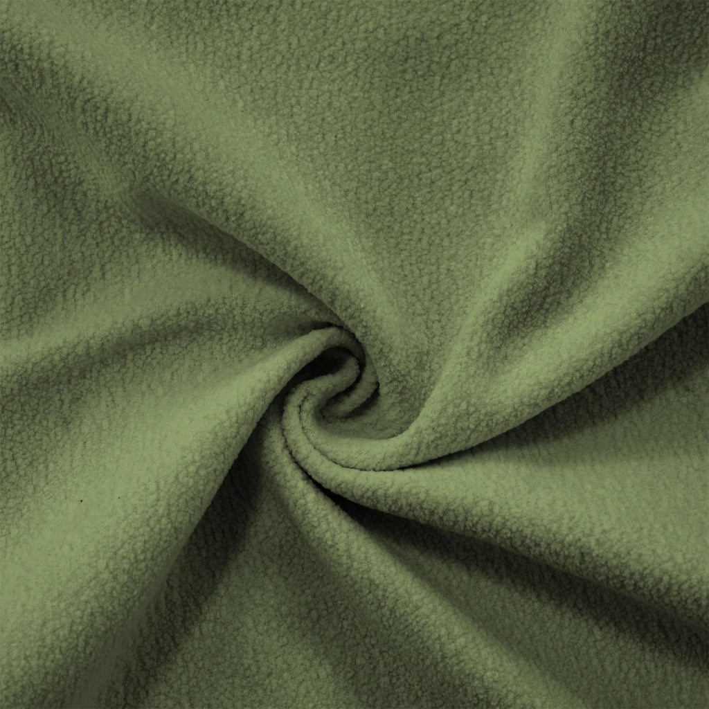 Divano modulare con seduta profonda e cuscini lombari e decorativi per soggiorno in ciniglia verde 220 × 77 × 81 cm