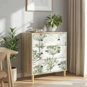 Cassettiera GOTHA Stampa di albero verde 66 x 36,5 x 75 cm 8007368