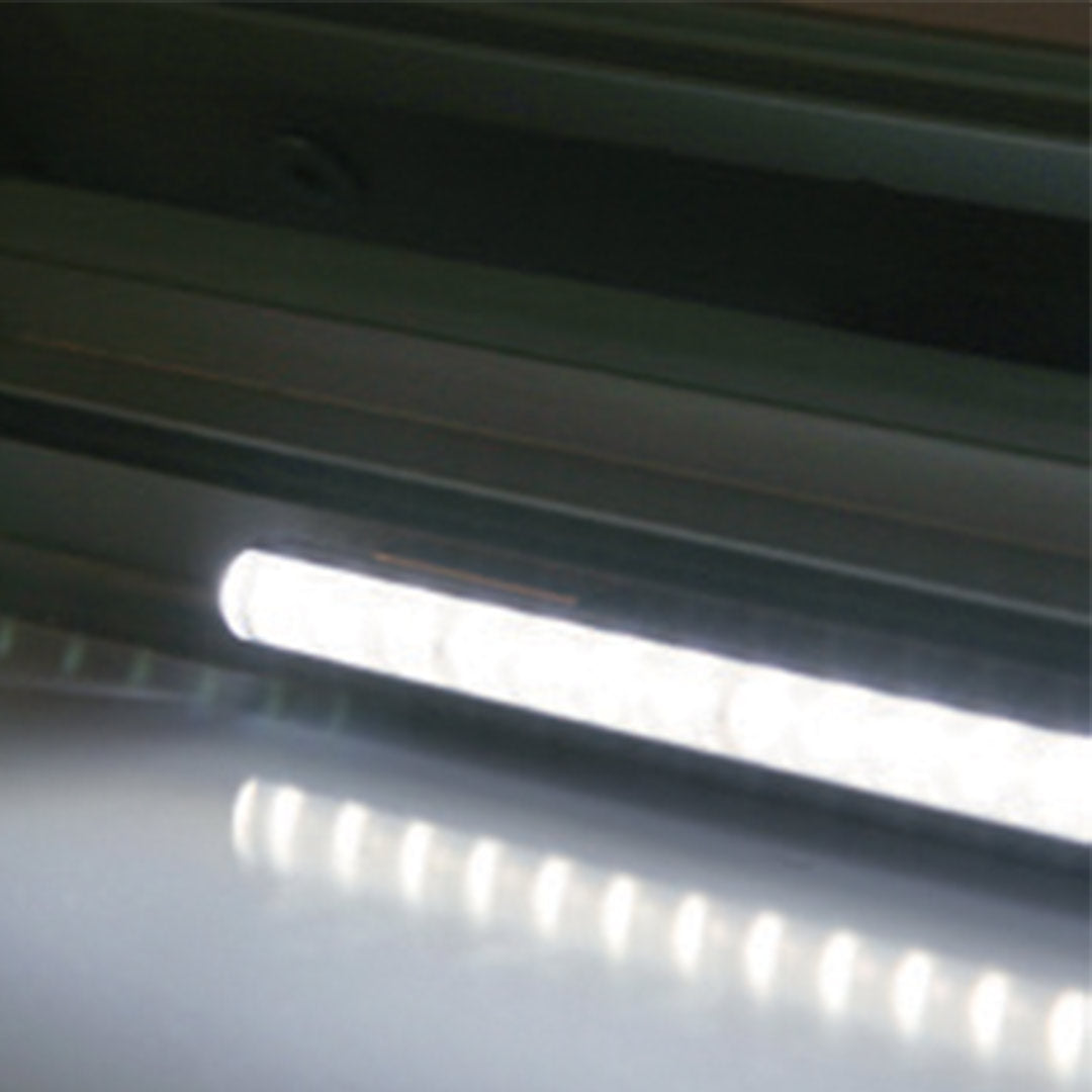 Bacheca da Esterno con Apertura a Ribalta 80,5x106,7x4,7 cm in Alluminio con Led Grigio Antracite