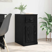 Mobile laterale Rovere Nero 40 x 50 x 75 cm Legno multistrato 881449