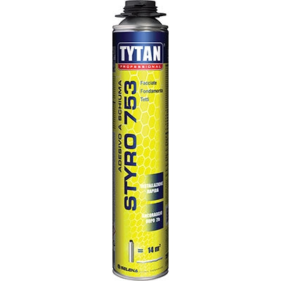 SCHIUMA POLIURETANICA STYRO 753 TYTAN  PISTOLA ML 750