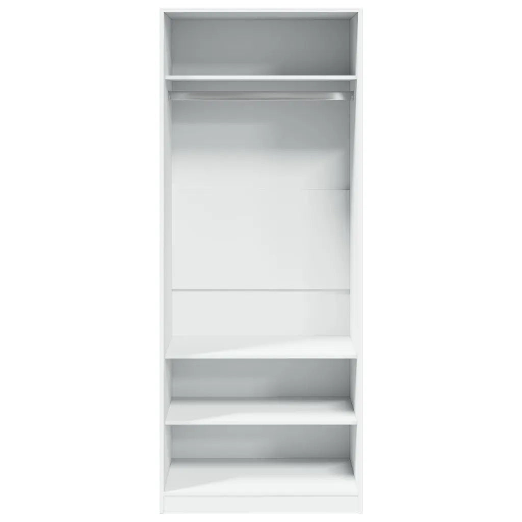 Armadio Bianco 80x50x200 cm in Legno Multistrato
