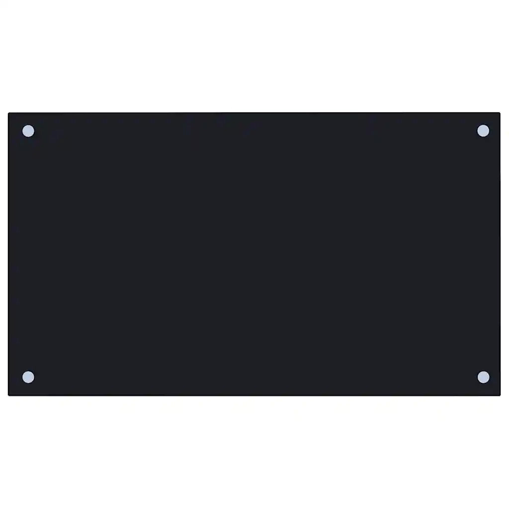 Paraschizzi per Cucina Nero 70x40 cm in Vetro Temperato CFW5673405