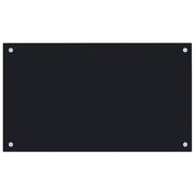 Paraschizzi per Cucina Nero 70x40 cm in Vetro Temperato CFW5673405