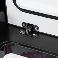 Frigo Portatile Elettrico 35L da 12 Volt con Maniglia e Schermo LCD, 63.2x42x42.8 cm, Grigio