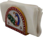 Servizio da tavola in marmo indiano dipinto a mano - unico regalo per l'immobile (10567)