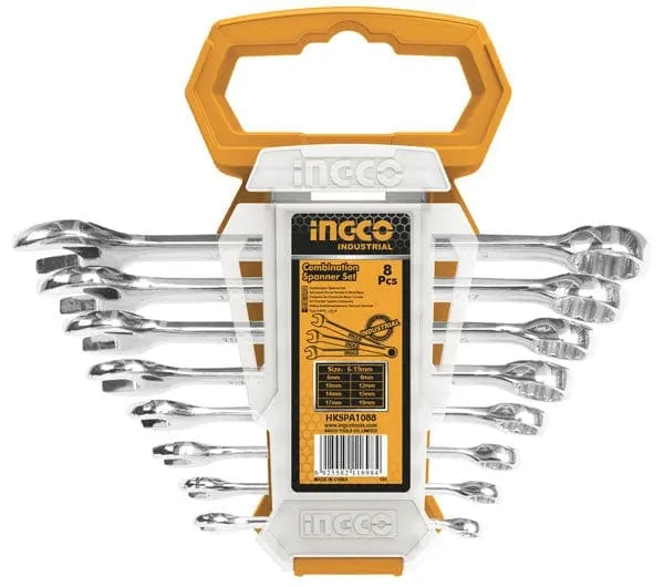 Set 8 chiavi combinate 6-19mm ingco