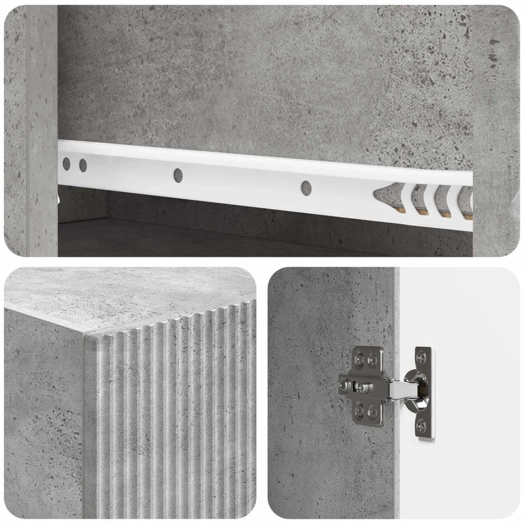 Set di armadi 2 pcs Grigio Cemento 66 x 34,5 x 90 cm 3416586