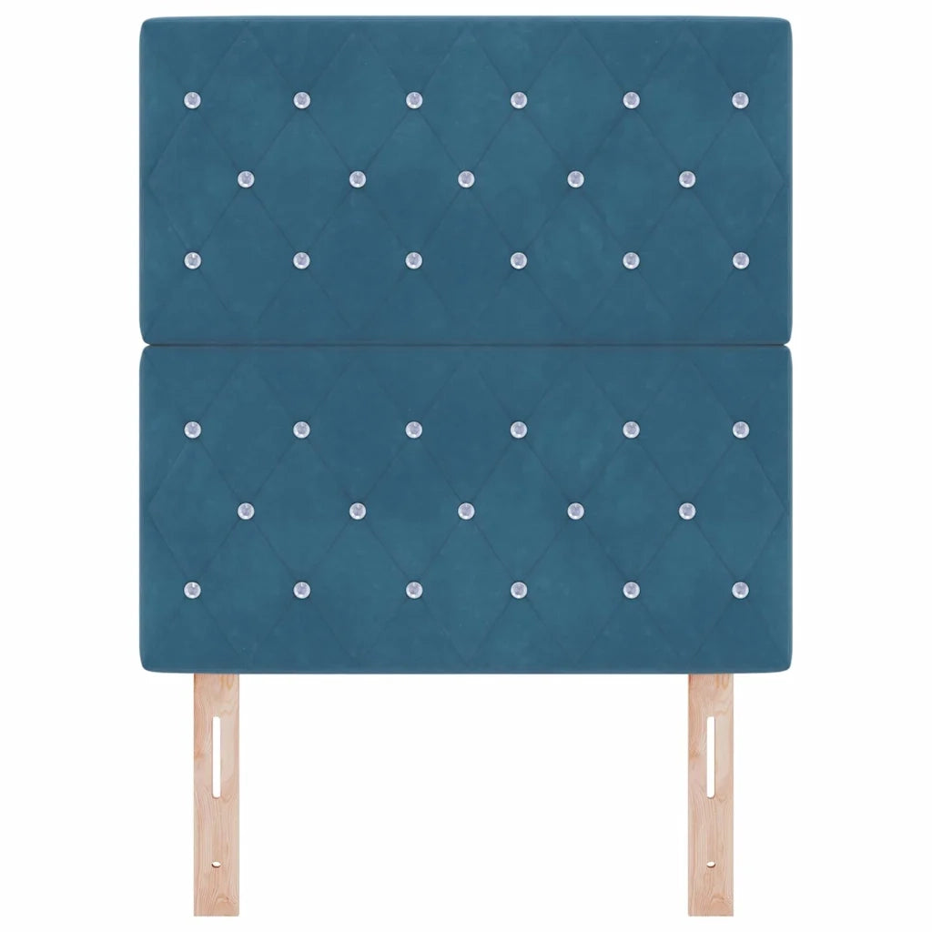 Testiera Blu Scuro 80 cm Velluto 3337744