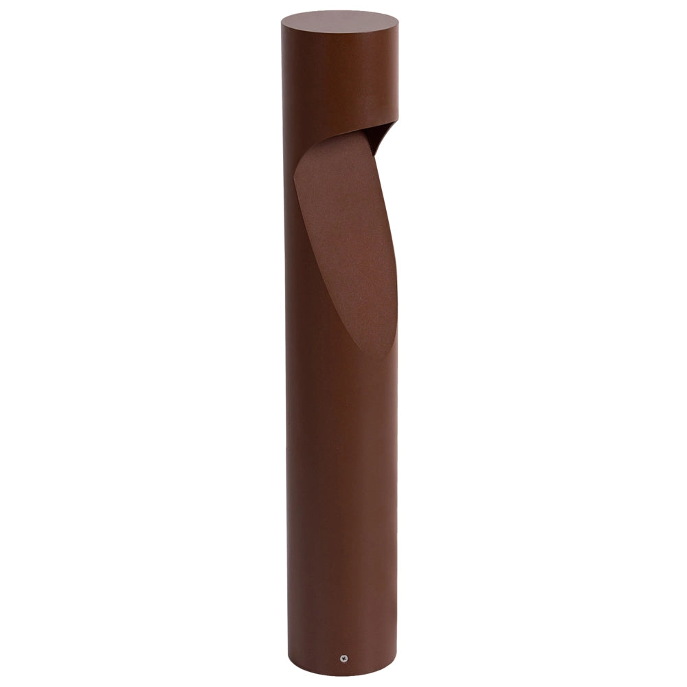 Lampione da Esterno Marrone in Alluminio 81 cm LED Lampada da Sentiero per Giardino Design Moderno