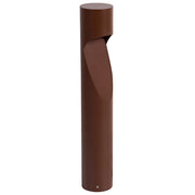 Lampione da Esterno Marrone in Alluminio 81 cm LED Lampada da Sentiero per Giardino Design Moderno