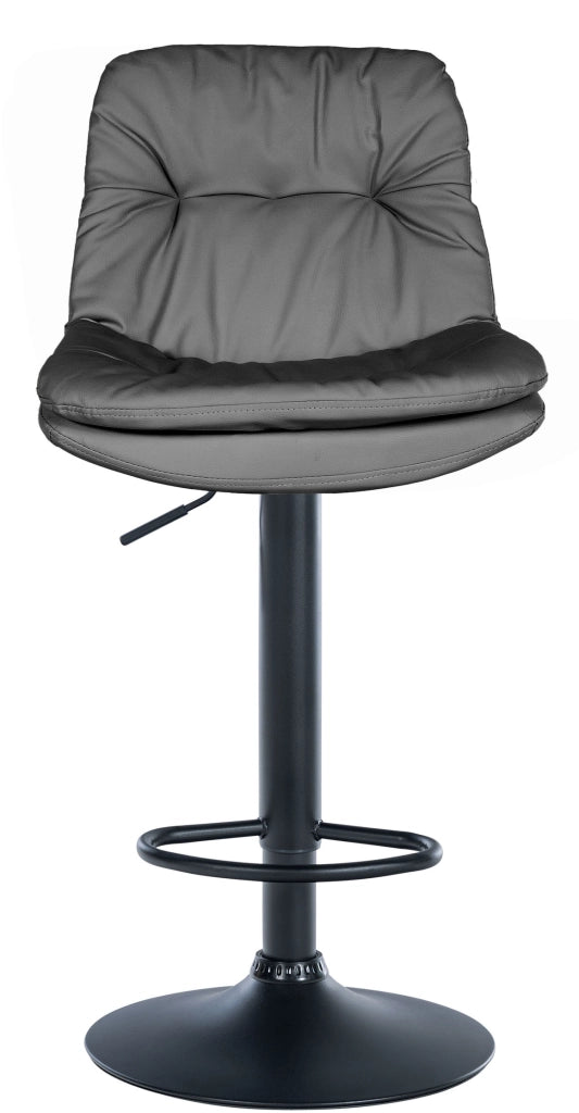 Barhocker Laurel Kunstleder schwarz