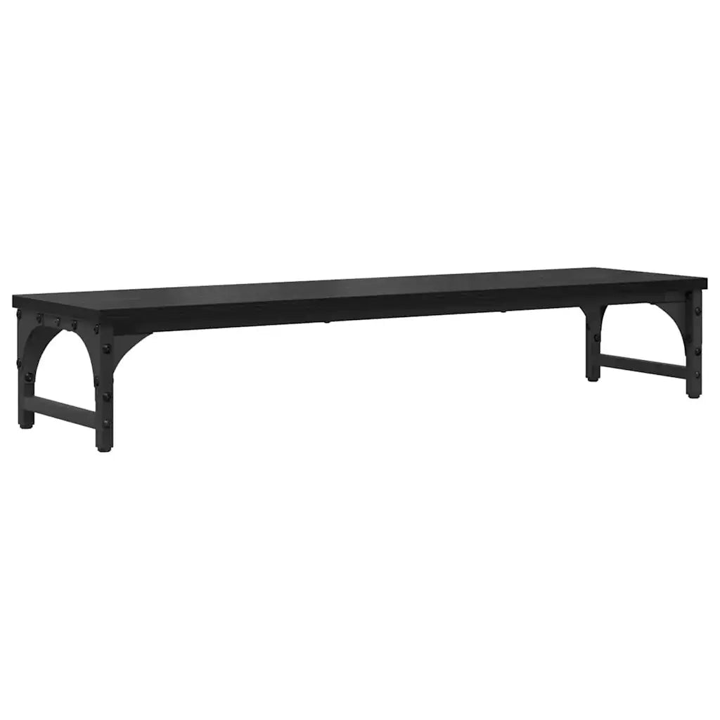 Supporto per Monitor Rovere Nero 85 x 23 x 15,5 cm