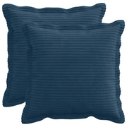 Federa 2 pz HOUTEN Blu navy 45 x 45 cm corduroy 918649