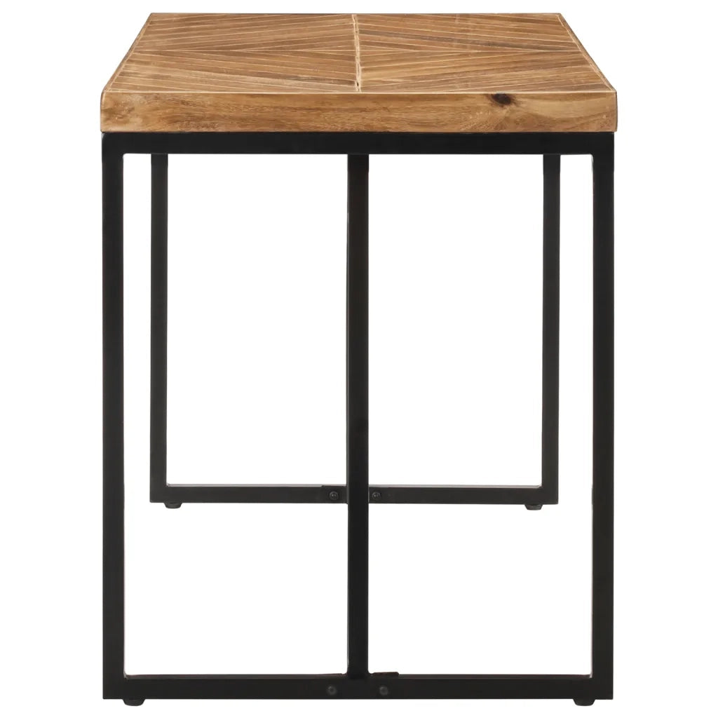 Tavolo da Pranzo | Tavolo da cucina 120x60x76 cm Legno Massello di Acacia e Mango